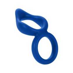 FORTO F-88 Cock & Ball Ring aus Silikon Blau