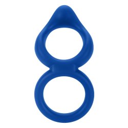 FORTO F-88 Cock & Ball Ring aus Silikon Blau
