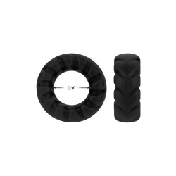 FORTO F-25 Penisring aus Silikon Schwarz