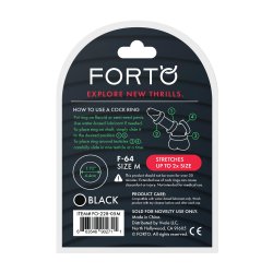 FORTO F-64 Ring Wide Ø 45 mm Medium Schwarz