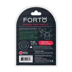 FORTO F-64 Ring Wide Ø 45 mm Medium Rot