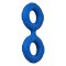 FORTO F-81 Cock & Ball Double Ring aus Silikon Ø 2,1 cm Medium Blau