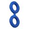 FORTO F-81 Cock & Ball Double Ring aus Silikon Ø 2,5 cm Large Blau