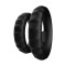 FORTO F-43 Tiered Cock & Ball Ring aus Silikon Schwarz