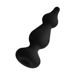 FORTO F-30 Pointer Anal-Plug aus Silikon Small Schwarz