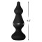 FORTO F-30 Pointer Anal-Plug aus Silikon Small Schwarz