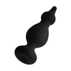 FORTO F-30 Pointer Anal-Plug aus Silikon Medium Schwarz