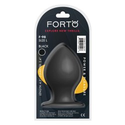 FORTO F-98 Cone Anal-Plug aus Silikon Large Schwarz