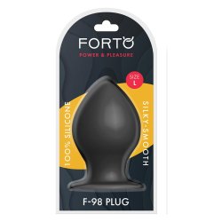 FORTO F-98 Cone Anal-Plug aus Silikon Large Schwarz