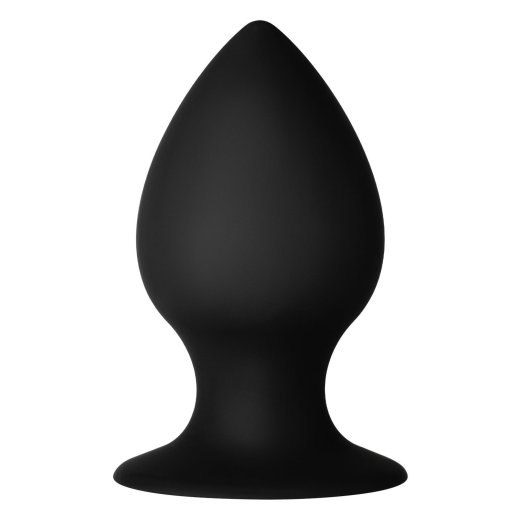 FORTO F-98R Rattler Cone Anal-Plug aus Silikon Medium Schwarz