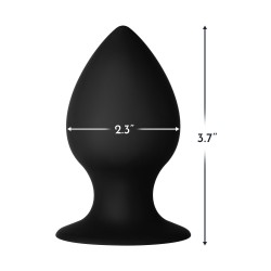 FORTO F-98R Rattler Cone Anal-Plug aus Silikon Medium Schwarz