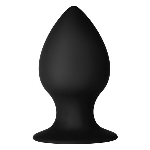 FORTO F-98R Rattler Cone Anal-Plug aus Silikon Large Schwarz