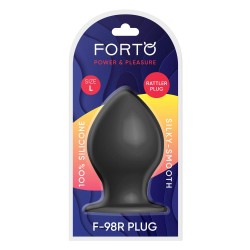 FORTO F-98R Rattler Cone Anal-Plug aus Silikon Large Schwarz
