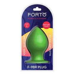 FORTO F-98R Rattler Cone Anal-Plug aus Silikon Large Grün
