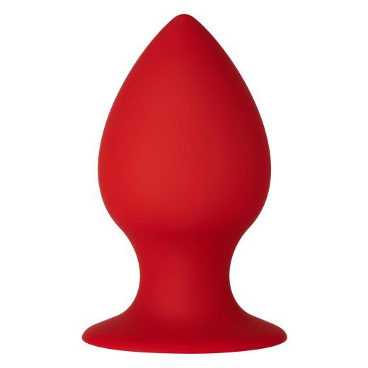 FORTO F-98 Cone Anal-Plug aus Silikon Medium Rot