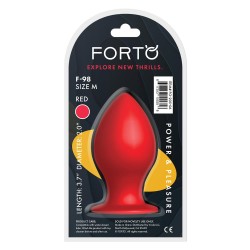 FORTO F-98 Cone Anal-Plug aus Silikon Medium Rot