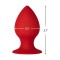 FORTO F-98 Cone Anal-Plug aus Silikon Medium Rot