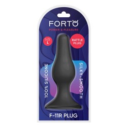 FORTO F-11 Lungo Anal-Plug aus Silikon Large Schwarz