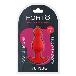 FORTO F-78 Pointee Anal-Plug aus Silikon Small Rot
