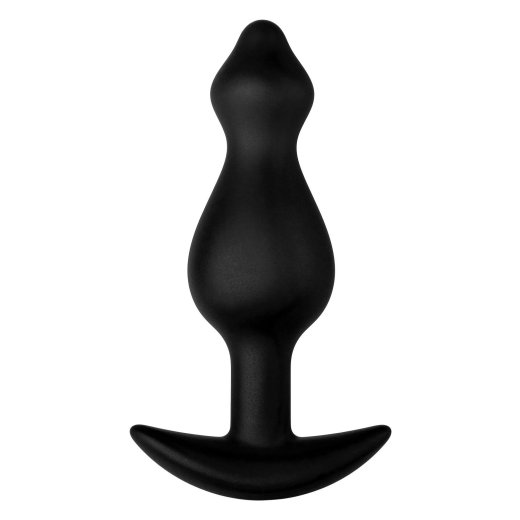 FORTO F-78 Pointee Anal-Plug aus Silikon Small Schwarz