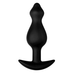 FORTO F-78 Pointee Anal-Plug aus Silikon Small Schwarz