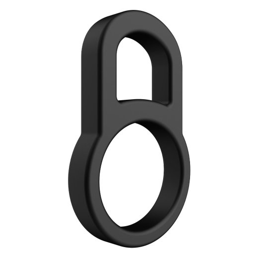 FORTO F-41 Cock & Ball Ring aus Silikon Schwarz