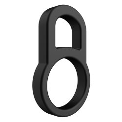 FORTO F-41 Cock & Ball Ring aus Silikon Schwarz