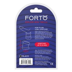 FORTO F-95 Ball Stretcher aus Silikon Schwarz