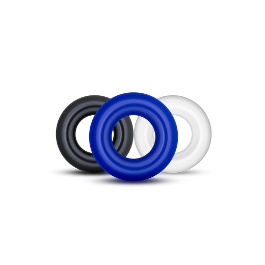 BLUSH Stay Hard Donut Rings 3er-Set Penisringe aus TPE