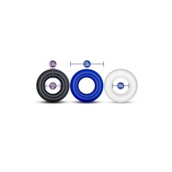BLUSH Stay Hard Donut Rings 3er-Set Penisringe aus TPE