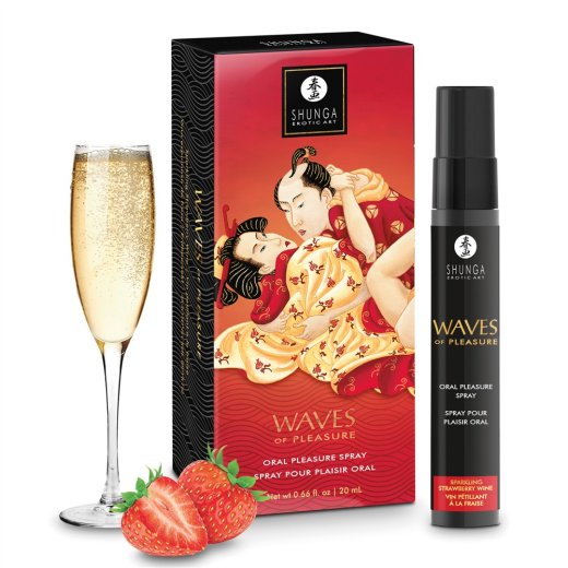 SHUNGA Waves of Pleasure Oral Pleasure Spray Straberry Wine 20 ml