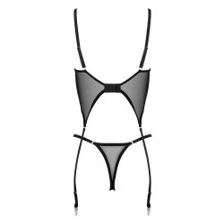 KOTEK C0103 Korsett & Thong Schwarz
