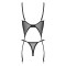 KOTEK C0103 Korsett & Thong Schwarz