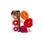 OXBALLS Rimringz 3er-Pack Penisringe aus TPR Pink/ Orange/ Rot