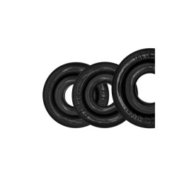 OXBALLS Rimringz 3er-Pack Penisringe aus TPR Schwarz