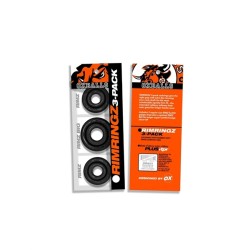 OXBALLS Rimringz 3er-Pack Penisringe aus TPR Schwarz