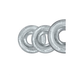 OXBALLS Rimringz 3er-Pack Penisringe aus TPR Transparent