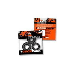OXBALLS Cockpack 3er-Pack Penisringe aus TPR Schwarz
