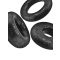 OXBALLS Cockpack 3er-Pack Penisringe aus TPR Schwarz