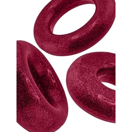 OXBALLS Cockpack 3er-Pack Penisringe aus TPR Cherry Lips