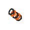 OXBALLS Gearheads 5er-Pack Penisringe aus Silikon Schwarz/ Orange