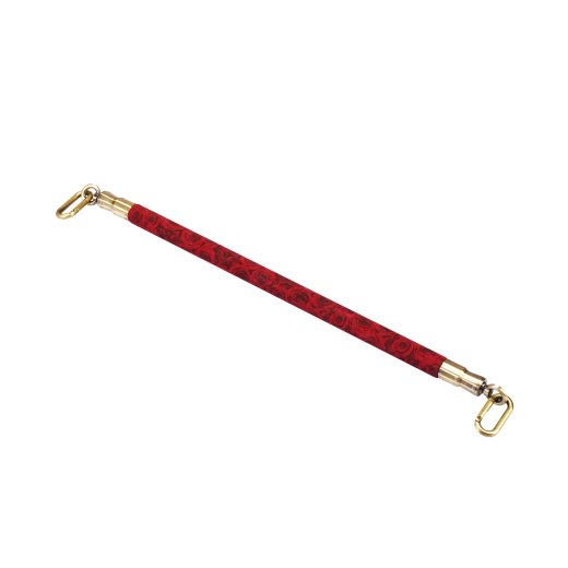 LIEBE SEELE Kinbaku Ukiyoe Leather Spreader Bar Red Rosy