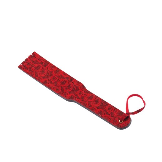 LIEBE SEELE Kinbaku Ukiyoe Luxury Leather Paddle Red Rosy