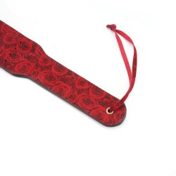 LIEBE SEELE Kinbaku Ukiyoe Luxury Leather Paddle Red Rosy