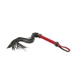 LIEBE SEELE Kinbaku Ukiyoe Luxury Leather Flogger Red Rosy