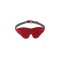 LIEBE SEELE Kinbaku Ukiyoe Luxury Leather Blindfold Red Rosy
