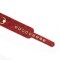 LIEBE SEELE Kinbaku Ukiyoe Luxury Leather Collar Red Rosy