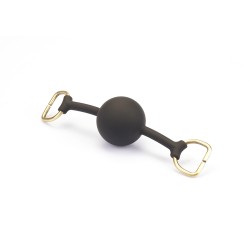 LIEBE SEELE Kinbaku Ukiyoe Luxury Leather Ball Gag Red Rosy
