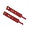 LIEBE SEELE Kinbaku Ukiyoe Luxury Leather Hand Cuffs Red Rosy