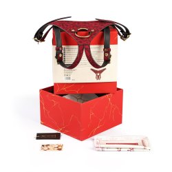 LIEBE SEELE Kinbaku Ukiyoe Luxury Leather Strap-On...